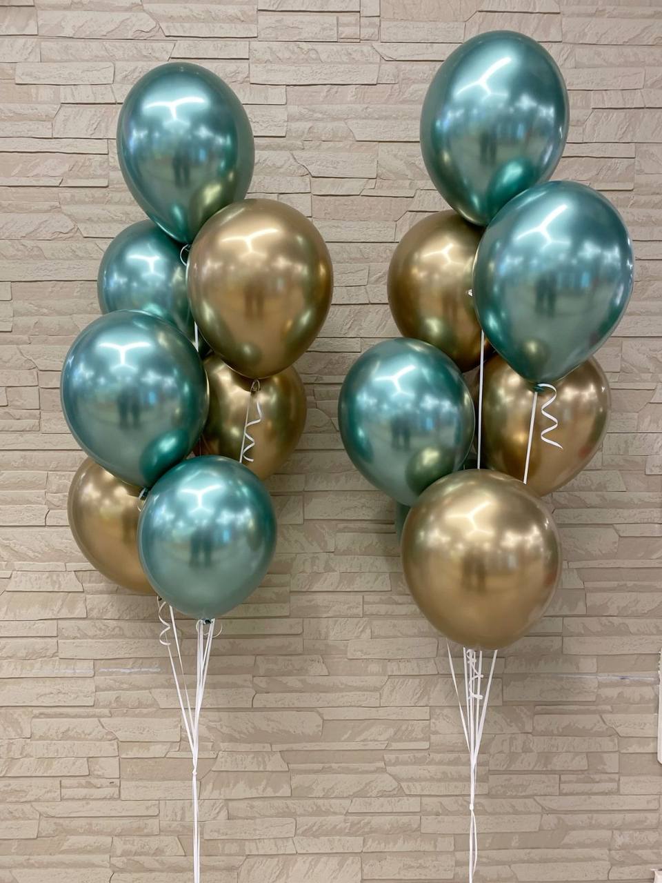 Композиция Хром золото и бирюза