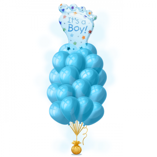 Композиция шаров для мальчика