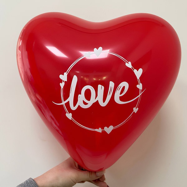 Ø 30 см шар в форме сердца "love"
